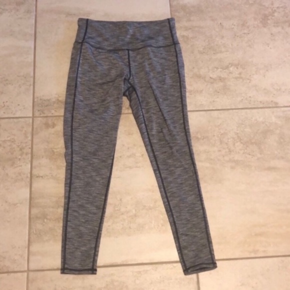 Athleta Pants - Athleta Chaturanga high rise heather space grey leggings athleisure work out